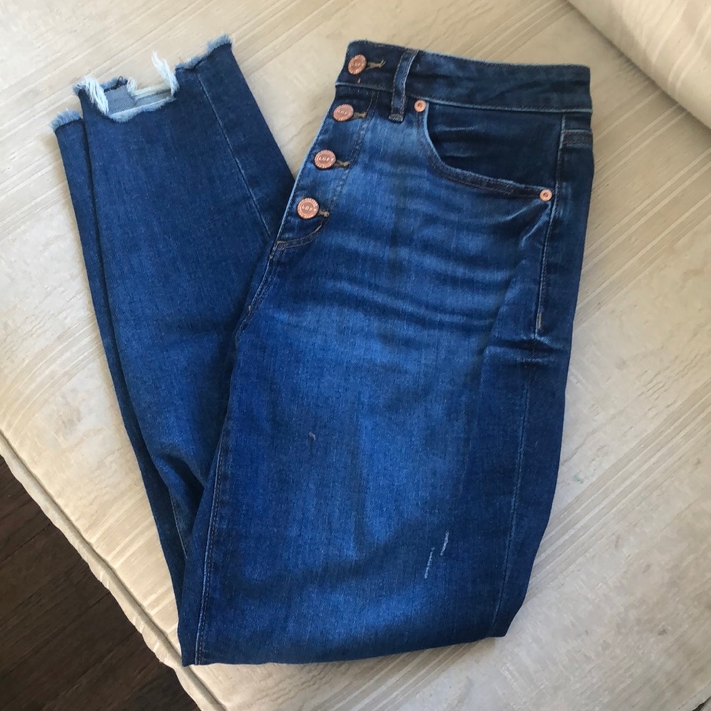 Like new Loft curvy high waist skinny jeans - 27/4
